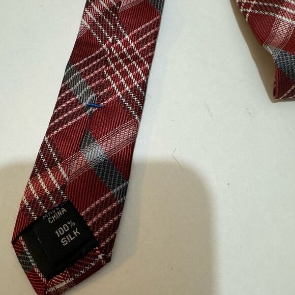 NWOT Kenneth Cole Plaid/Stripe Tie - Picture 3 of 5